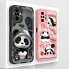 Panda Case For Redmi Note 10 Pro Max Phone Covers For Redmi Note 10Pro 4G 5G Soft Liquid Silicone Camera Protection Back Cover