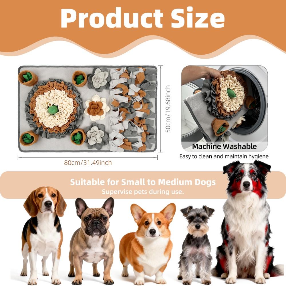 Multi-Layer Food Hiding Design Pet Snuffle Mat Soft Polar Fleece Non-Slip Slow Feeder Pad for Dogs Scent Training Indoor Use