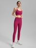 Herbst-Yoga-Set: Sexy Trägertop mit festen Cups Sportweste & Jelly Glue Yogahose für Damen