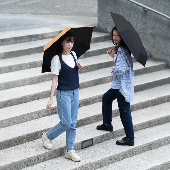 M31 Carbon Fiber Folding Manual Folding UV UV Super for Men and Women F-SEASONS Umbrella, Ultra-Lightweight, Heat-Shielding, Cool, 6-Rib, Folding,