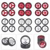 High Performances Remote Control Drift Car Tires 1/18 Wheel Tyre with Metal Hubs For Racing Experience Improvement