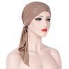 Women India Muslim Stretch Turban Hat Cotton Hair Loss Head Scarf  Wrap
