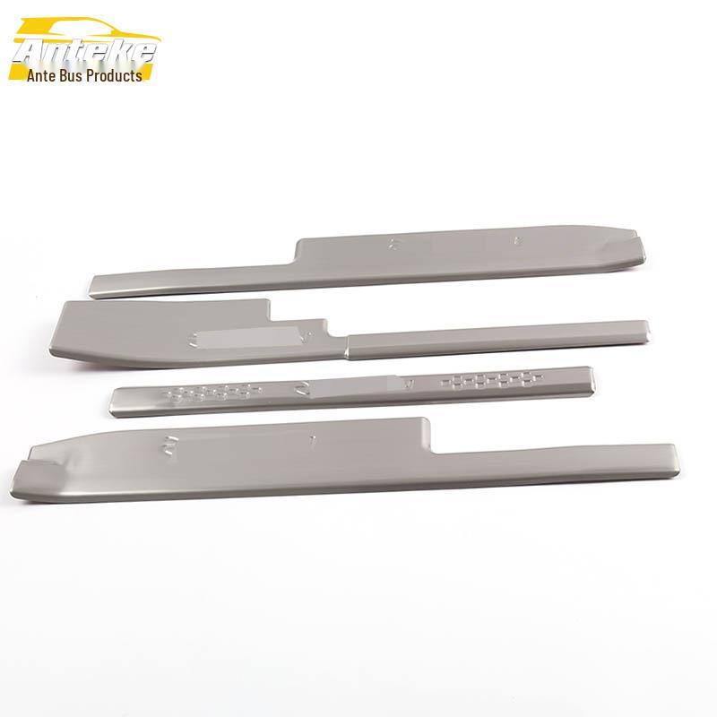 Hongguang S Stainless Steel Bumper Sill Protector with Decorative Anti-Scratch Strip