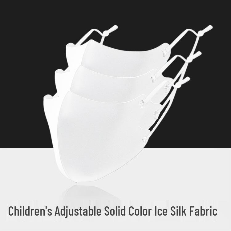 3D Gesichtsmaske aus Eis-Seide für Erwachsene und Kinder: Verstellbar, Staubdicht, UV-Schutz, Waschbar für den Sommer.