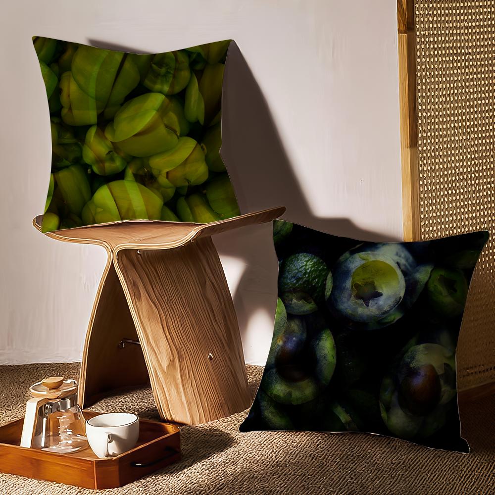Natural Colors Of Fresh Food Pillow Case Sofa Living Room Bedroom Headboard Backrest Cushion Square Cushion