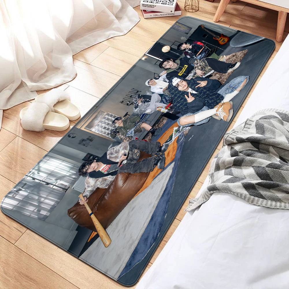 Korea Boy Band E-ENHYPENES Door Mat Nordic Style Bedroom Living Room Doormat Home Balcony Anti-Slip Alfombra 50x80cm