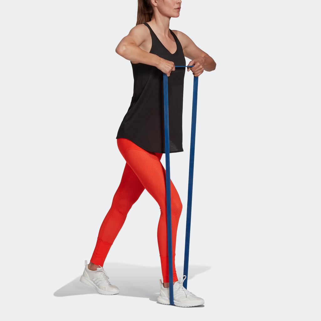 Adidas Karlie Kloss Back Logo Print Round Neck Sleeveless Sports Tank Top Women Tops Black GH8226