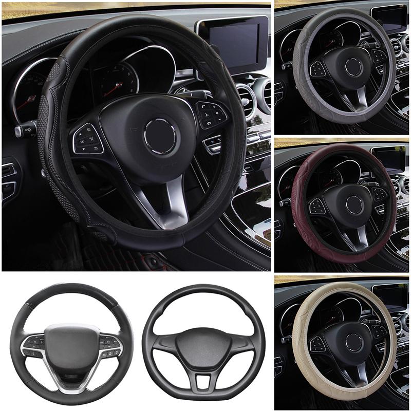 

Чехол на руль автомобиля, износостойкий с тиснением без внутреннего кольца для opel-Meriva