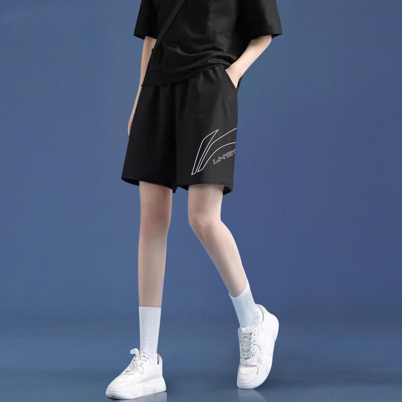 Li Ning Sports Life Collection Casual Shorts Unisex Black YKSU105-1