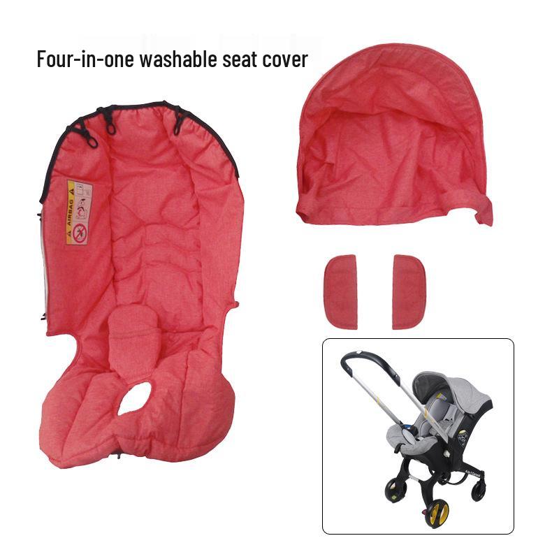 DOONA 4-in-1 Baby Carrier: Car Seat Cover, Rain Cover, Mosquito Net, Hanging Bag, Mummy Bag, Sunshade, Wheel Accessories.