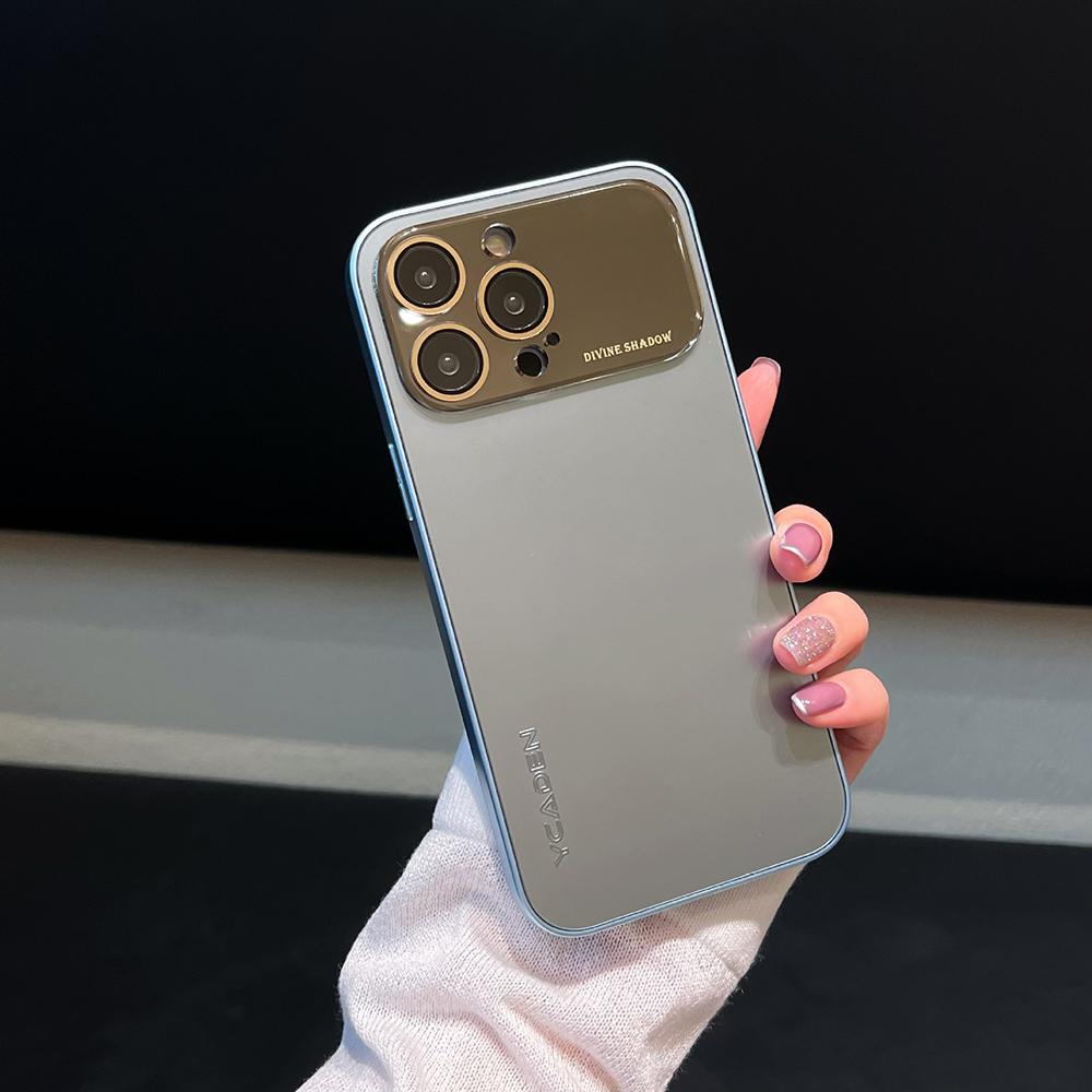 Großes Fenster Dünner Kameraobjektiv-Schutzhülle Für iPhone 17 Air 16 15 14 13 12 Pro Max Matt Galvanisierte Bildschirmschutz Anti-Drop Abdeckung