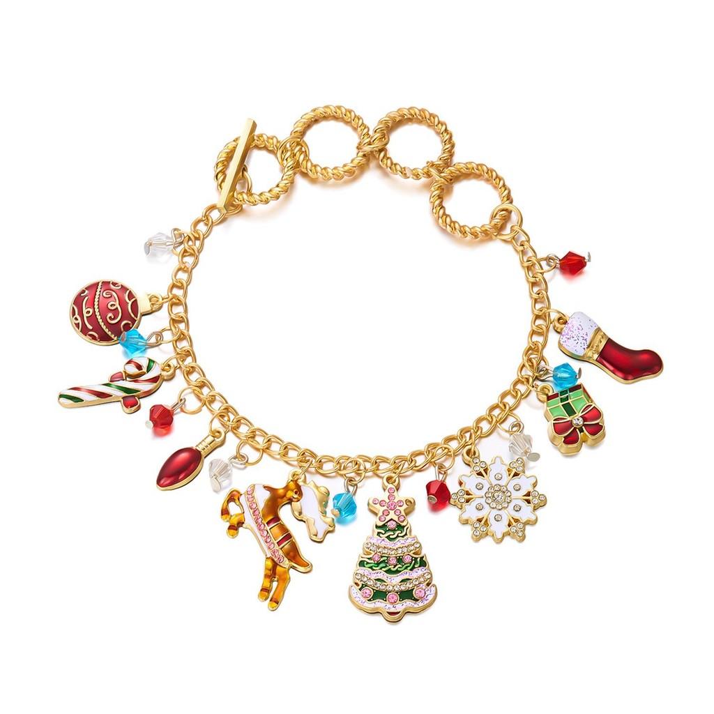 Festive Christmas Animal Jewelry Collection With Zinc Alloy Chains And Seasonal Charms For Men Women