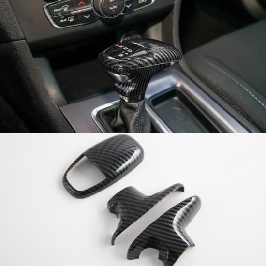 Gear Shift Knob Decor Cover Trim For 2016- Dodge Charger Carbon Fiber Look