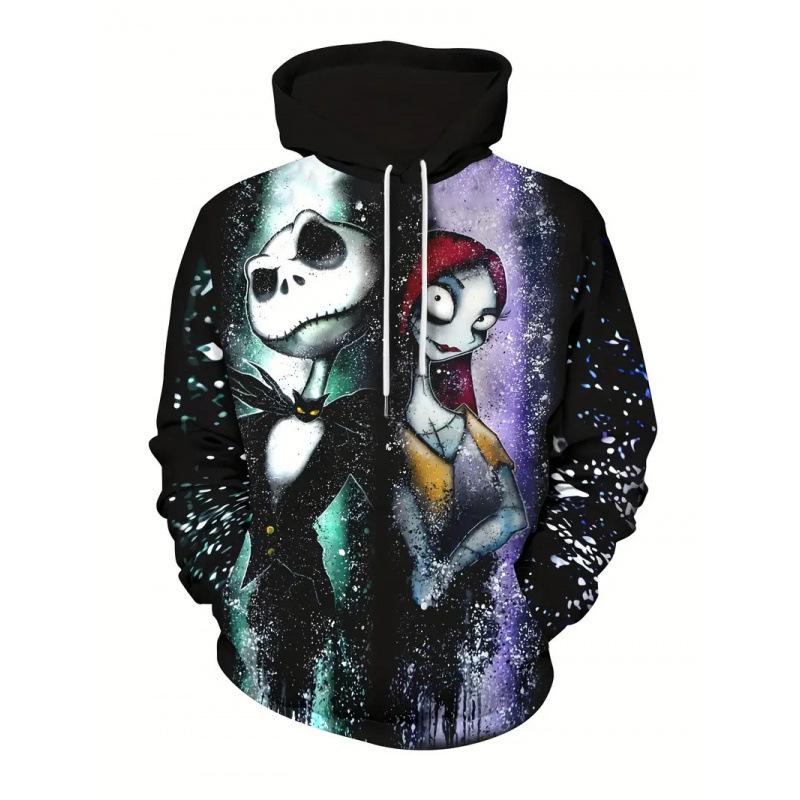 2025 Men's Autumn/Winter Bestseller Halloween 3D Print Hooded Sweatshirt