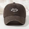 Fashion Printed Retro Washed Casual Hat, Adjustable High-quality Truck Fishing Hat, Mountaineering Peaked Hat
