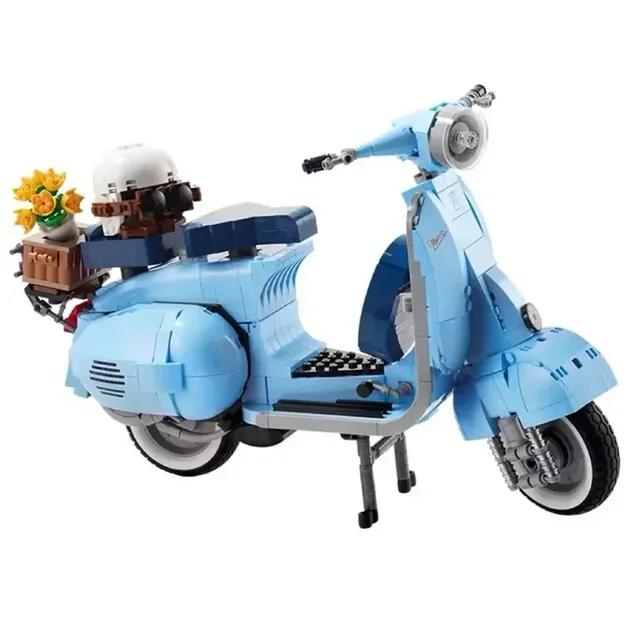 

Римские каникулы, технические Vespas 125 MOC 10298, мотоцикл, город, строительные блоки, модель кирпича, игрушки для детей, подарок для мальчиков