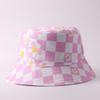 Digital printing small edge bucket hat spring and summer double-sided can wear outdoor sunshade basin hat spot