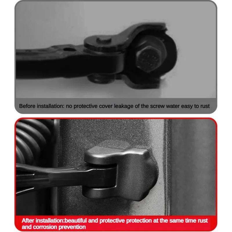 For 2016-2024 Tesla Model 3 Model Y Door Lock Cover Protective Latch Cover Door Stop Cover Set of 8 Car Accessories