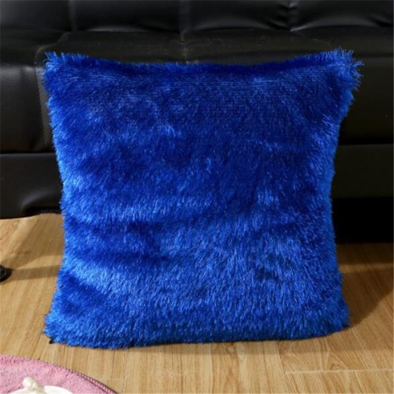 Cushion Cover Plush Velvet Fur Fluffy Sofa Soft Cushion Cover Throw Pillow Case Nordic Home Decoration Pillow Cover 40*40cm