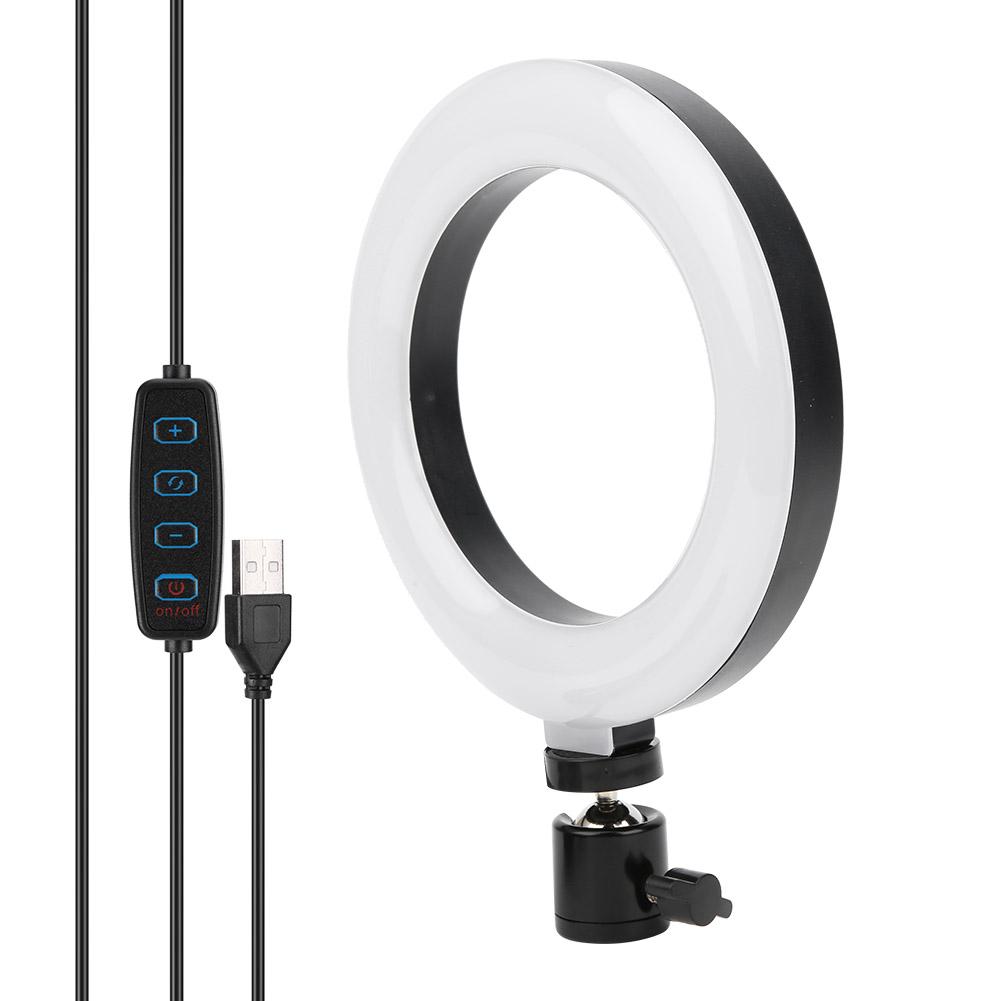 6 Inch Live Broadcast Fill Light Plastic Mobile Phone Video Ring Light for Selfie Makeup