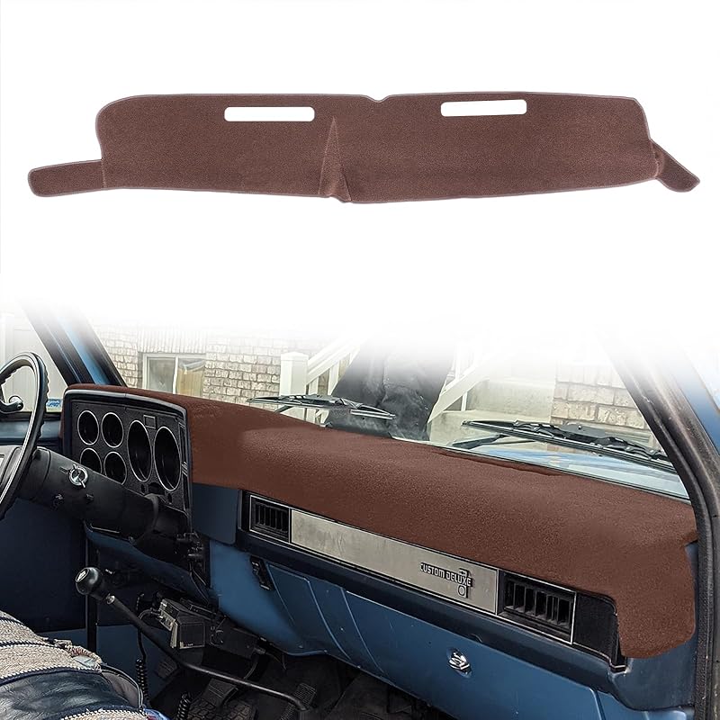 Dash Cover  Fit For 1981-1991 Chevy Chevrolet C/K/R/V Series Suburban Blazer,GMC C/K/R/V Series Jimmy,Dashboard Mat Pad Carpet (Blue)