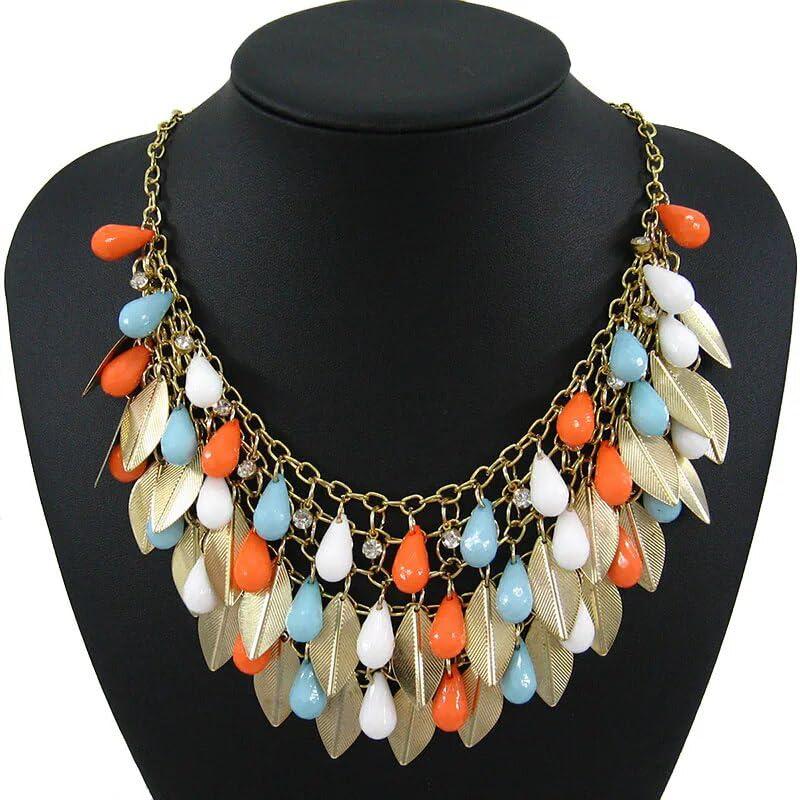 Bijoux pour femmes Collier plaqué or inspiré des célébrités pour filles et femmes