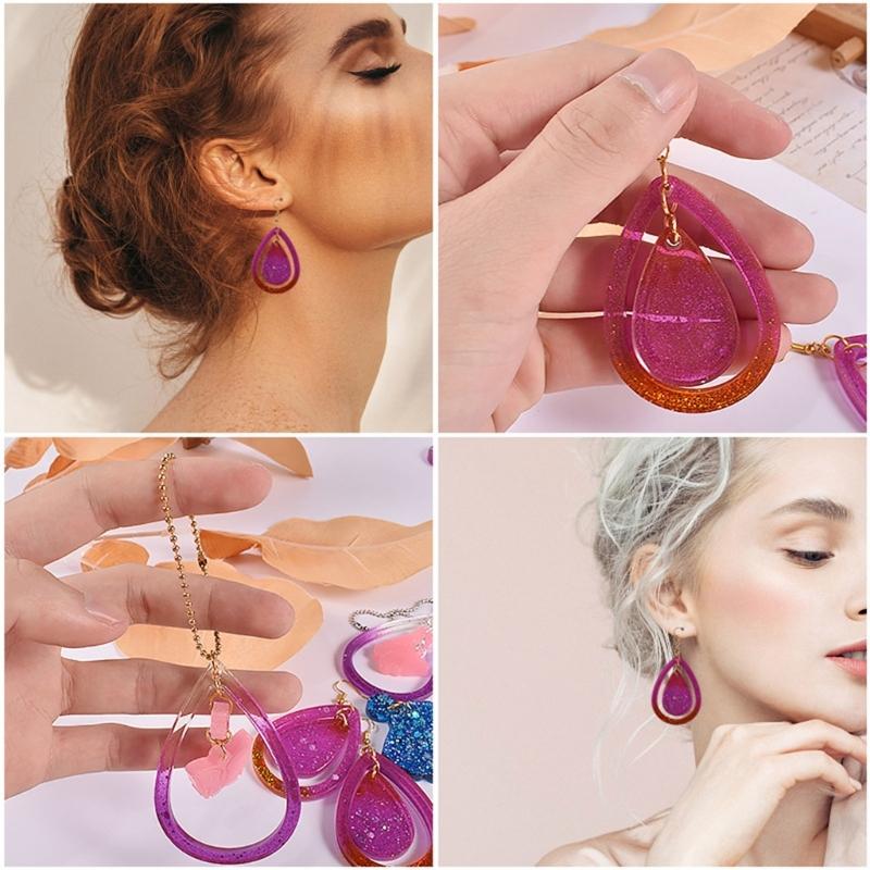 Jewelry Casting Molds Butterfly Bee Shells Pendant Epoxy Resin Molds with Hanging-Hole Mould Jewelry Making Craft Tools