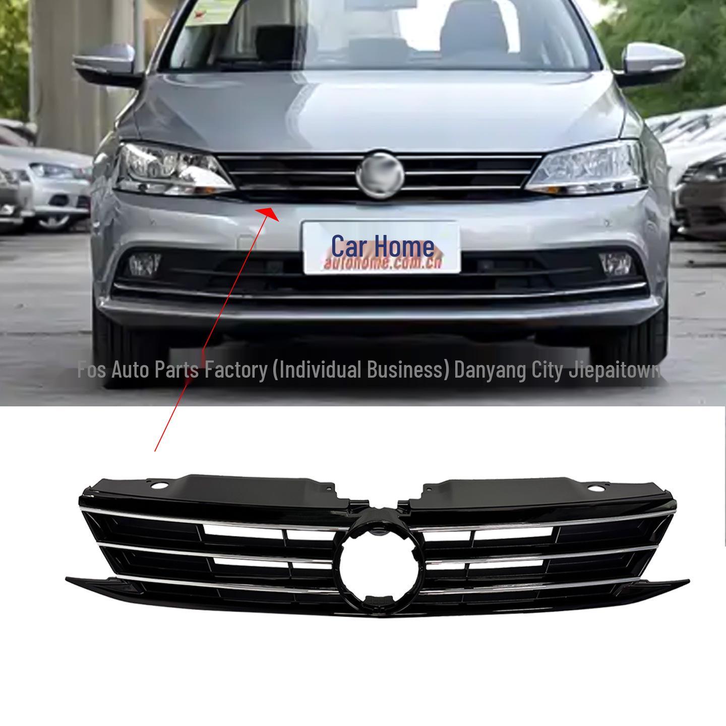 Гальванизированная сетка решетки радиатора для VW Jetta 2015-2018 Передняя часть 16D853651AJ 100x10x20