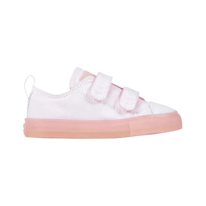 Converse Chuck Taylor All Star 2V Low TD White Cherry Blossom Baby Sneakers Pink 760750C