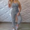 News Women Bodycon Jumpsuit Solid Casual Bodysuits Ladies Long Romper Overalls Size S-5XL