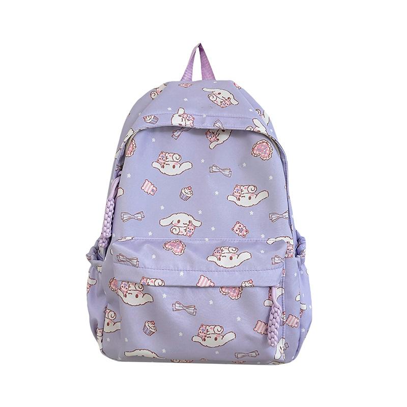 

Модный, повседневный и простой рюкзак для женщин, дорожный рюкзак в корейском стиле и школьный рюкзак для студентов большой вместимости Single pack фиолетовый