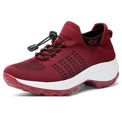 35-45 Fashion Women's Shoes Large Size High Elastic Fly Knit Socks Shoes