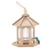 Maison en Bois Mangeoire à Oiseaux Suspendue Station d'Alimentation Mangeoire à Oiseaux Creuse