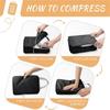 Compression Packing Cubes 4 Piece Packing Cubes For Travel Compression Vacuum Carry Bags Reusable For Suitcase Flight Luggage