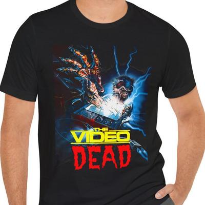 The Video Dead T-Shirt Short Sleeve Movie Tee Black
