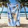 Lovely Bluey Beach Towel Super Soft & Absorbent Comfortable Lightweight Perfect for Traveling Yoga Camping and Swimming