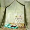 Popping up Mosquitoes Netting Tent with Expansion Tube for Bed and Outdoor Use Small Folding Design with Expansion Tube