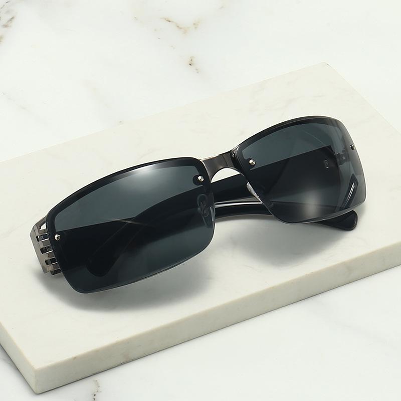 New Half Frame Square Sunglasses UV400 Protection Outdoor Driving Fashion For Men And Women Fishing Eyewear Oculos De Sol