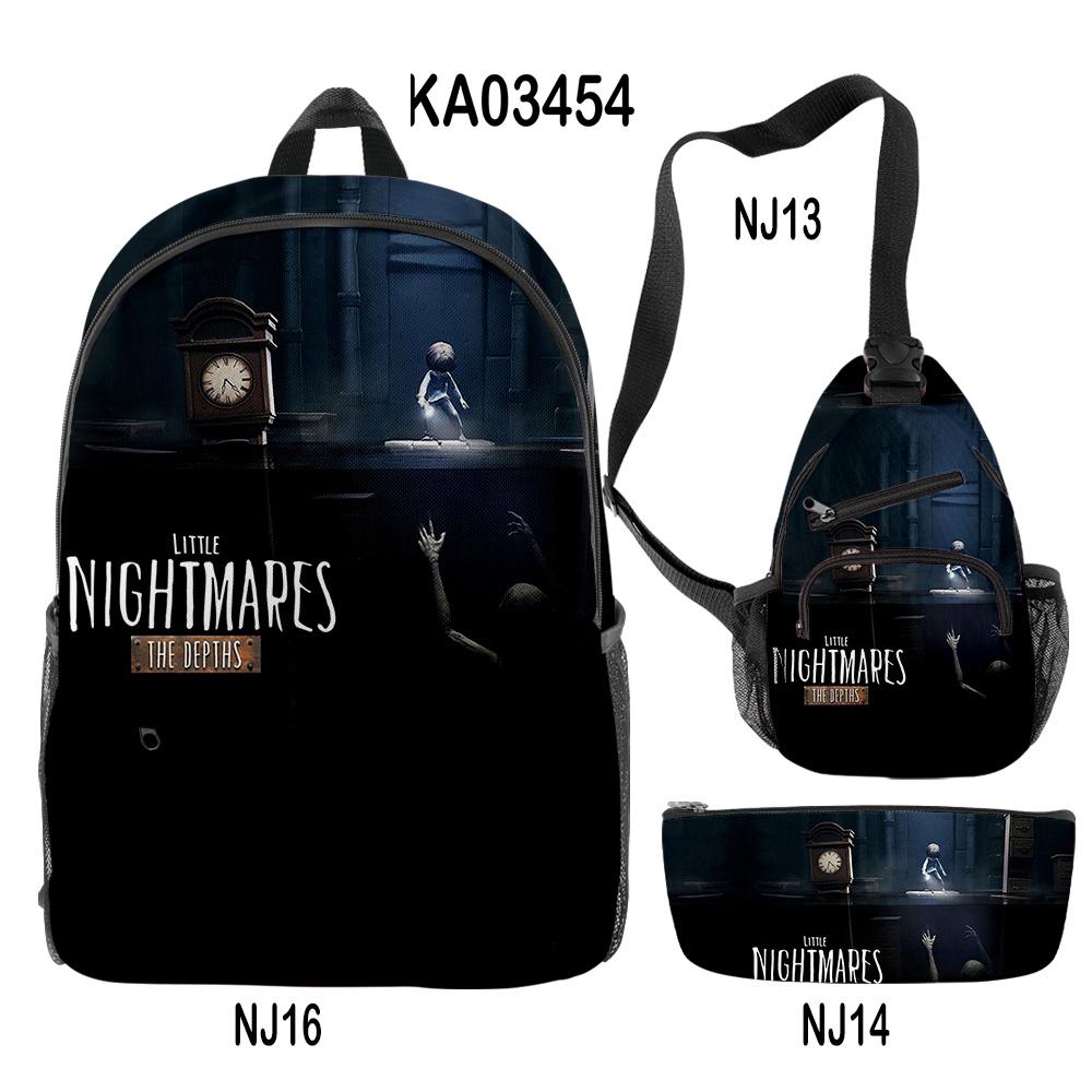 Timeless Trending Unique Funny DANDADAN 3D Designed 3pcs/Set Learner Student Bags Trip Computer Rucksack Meal Tote Pencil Pouch