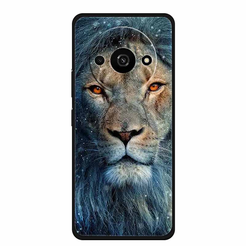 For Xiaomi Poco C61 Case Cool Animal Soft Silicone TPU Phone Case Back Cover for PocoC61 Shockproof Lovely Cat Protective Cover