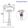 Cross Key Zinc Alloy Multipurpose Wrench for Elevator, Electrical Box, and Water Meter.