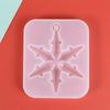 Jewelry Hanging Crafts Christmas Gift Epoxy Resin Mold Silicone Pendant Snowflake Resin Molds