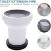 Toilet Drain Pipe Adapter, Plastic Toilet Sewer Drain Pipe Installation Seal Accessories Connector, Toilet Straight Pipe Shifter Toilet Connecting