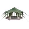 Family Tent Green 5 Person Tent 185T Polyester with PU Coating