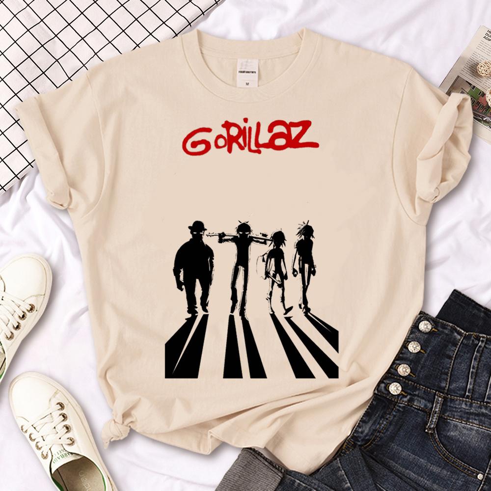 

Gorillaz tshirt women anime top female anime clothes S