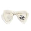 Hair Accessory Ribbon Barrette White Silk Women 25C AAA730 Used