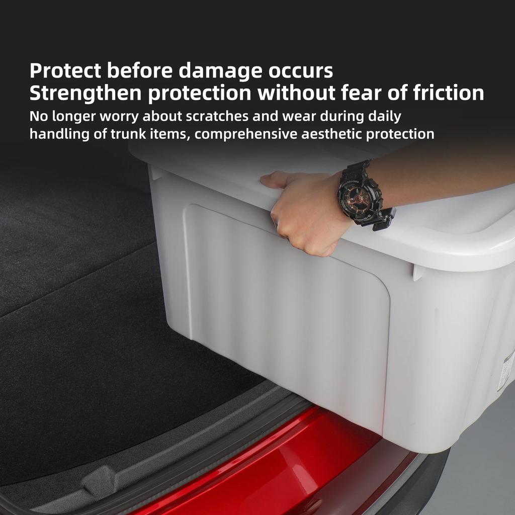 For Tesla Model 3 Highland Rear Trunk Threshold Protector Strip TPE Rear Cargo Bumper Sill Cover 2025 Model 3 Trunk Inner Guard