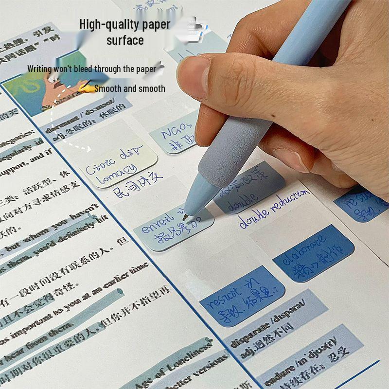 Gradient Index Tabs: Writable Sticky Notes for Students, Popular Internet Celebrity Small Strip Markers.
