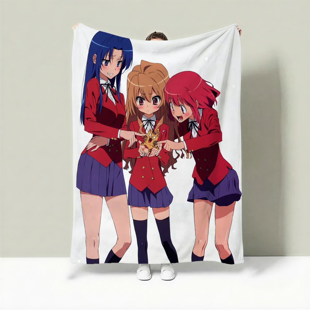Anime T-Toradora! Throw Lightweight 240g Flannel Blanket Soft Skin-friendly for Summer Cooling