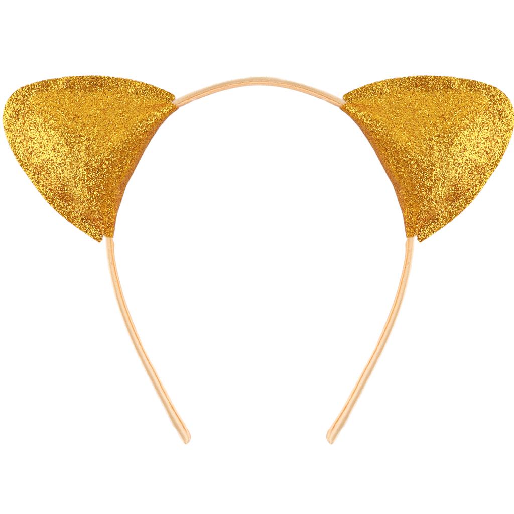 Party Delicate Glitter Cat Ear Headband Hair Band Hair Hoop for Women Girls for Party Celebration and Daily Wearing